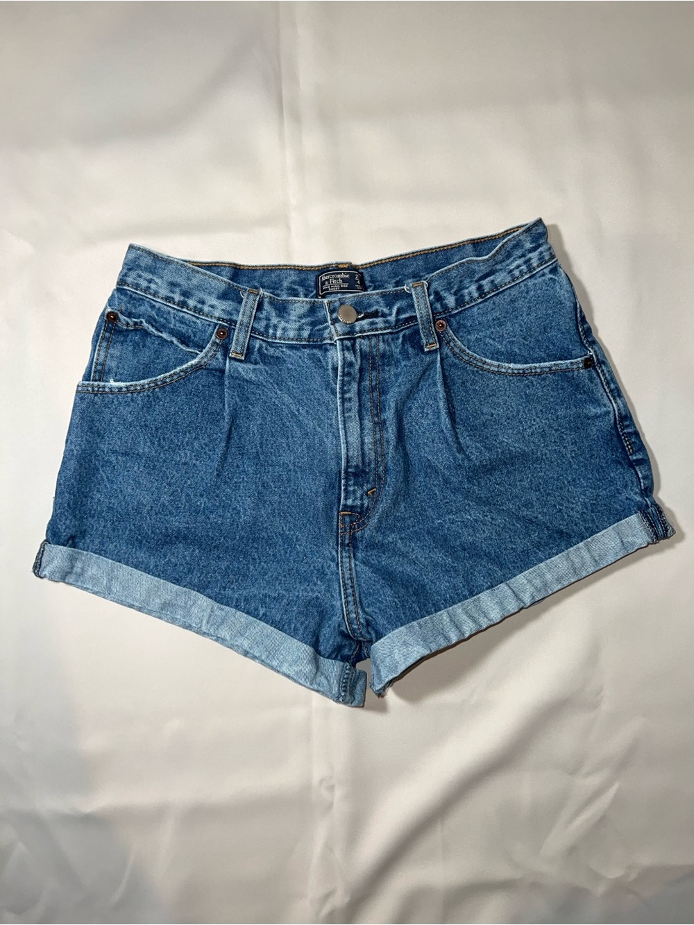 Abercrombie & Fitch Annie High Rise Denim Shorts | Size 27(4)